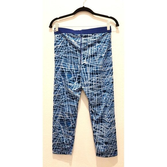 Nike Pro Game Royal Cool Tracer Training Capri Leggings Size L - Picture 3 of 15